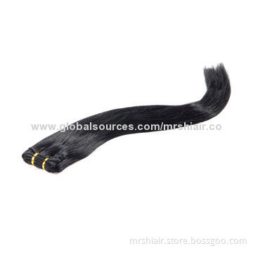 24-inch Natural Color Indian Remy Hair Weaves